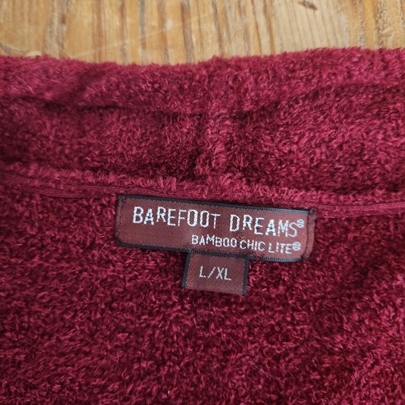 Barefoot Dreams Bamboo Chic Lite Red Longline Open Cardigan L/XL Calypso Drape - Picture 3 of 10